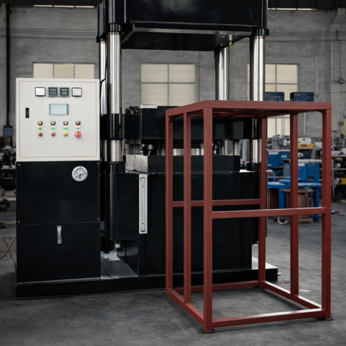 Вулканізаційний прес на 350тон (з автоматичним пристроєм штовхання та витягування) 1200х1200х1 350Т